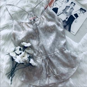 Rebecca Taylor | Metallic Leopard Print Top